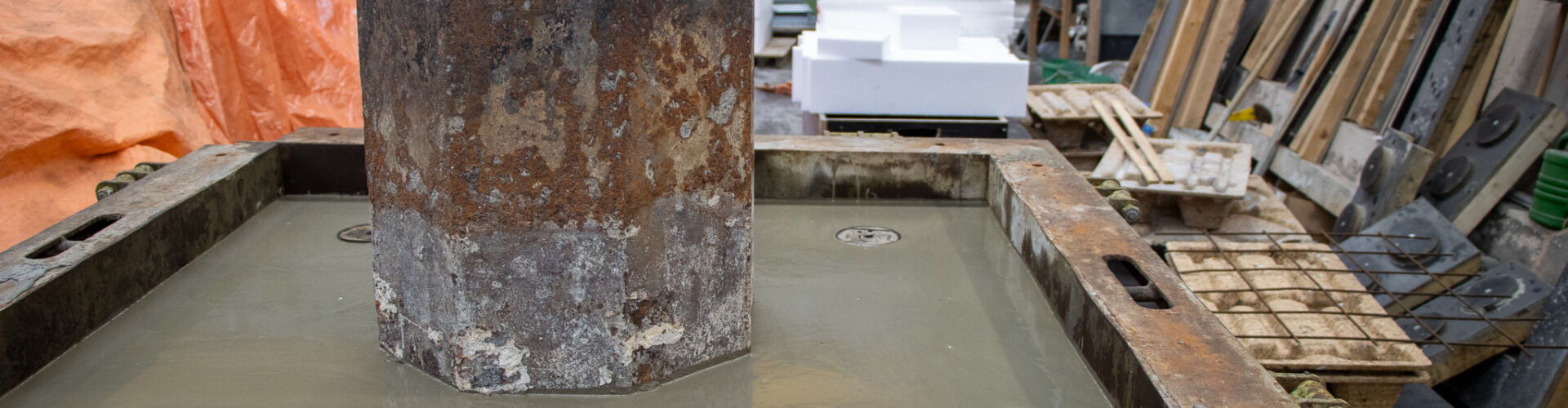 Herstel fundering grenspalen