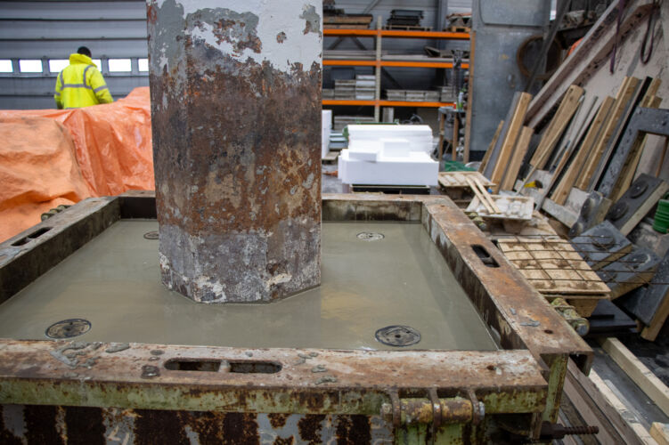 2025 productiehal belijning blokken poeren balken grenspaal LR 53